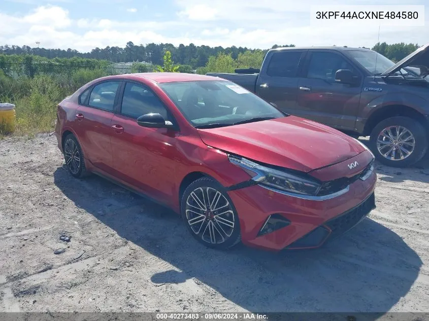 2022 Kia Forte Gt VIN: 3KPF44ACXNE484580 Lot: 40273483