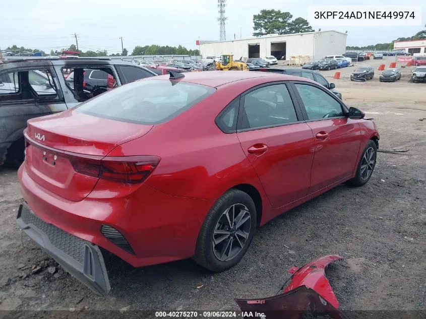 2022 Kia Forte Lxs VIN: 3KPF24AD1NE449974 Lot: 40275270