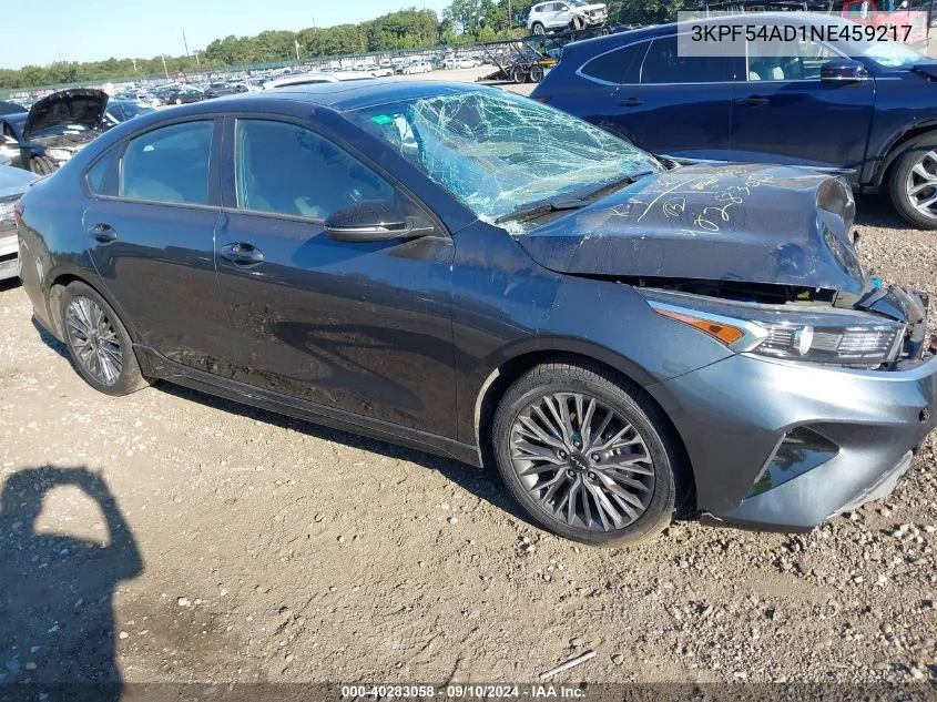 2022 Kia Forte Gt-Line VIN: 3KPF54AD1NE459217 Lot: 40283058