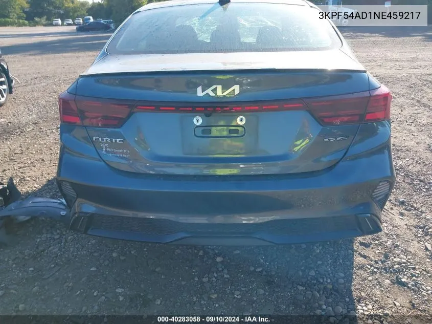 2022 Kia Forte Gt-Line VIN: 3KPF54AD1NE459217 Lot: 40283058