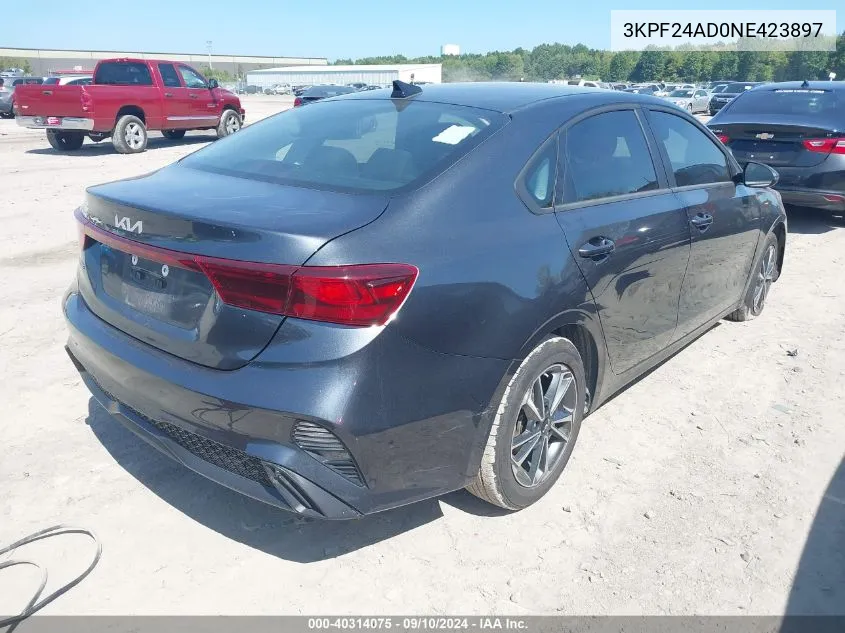 3KPF24AD0NE423897 2022 Kia Forte Lxs