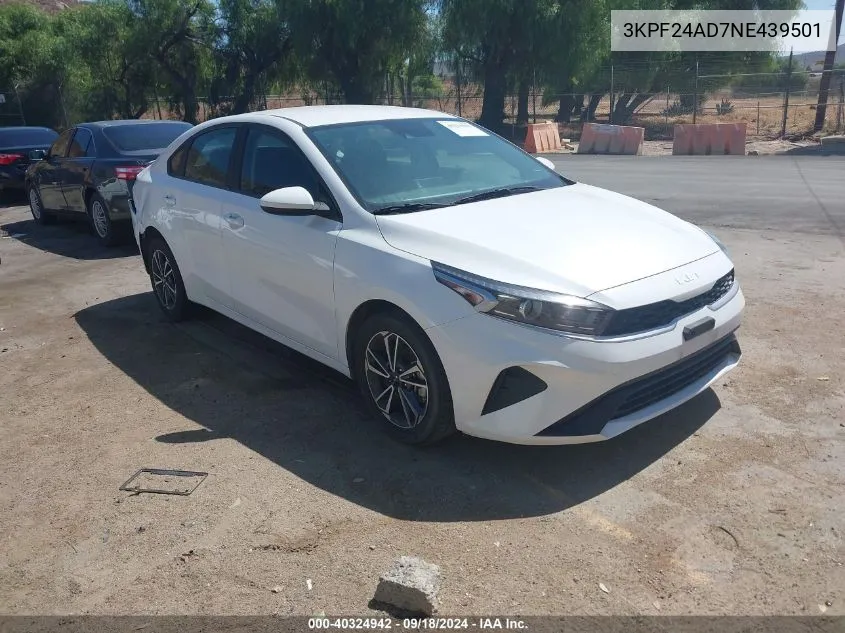 2022 Kia Forte Lxs VIN: 3KPF24AD7NE439501 Lot: 40324942