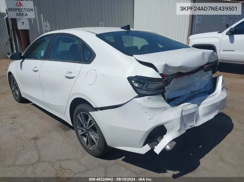 2022 Kia Forte Lxs VIN: 3KPF24AD7NE439501 Lot: 40324942