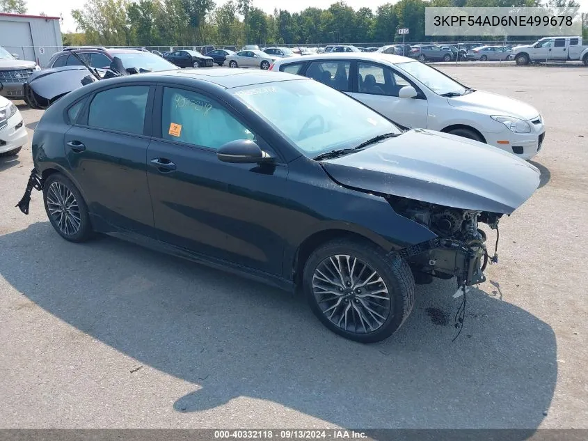 2022 Kia Forte Gt-Line VIN: 3KPF54AD6NE499678 Lot: 40332118