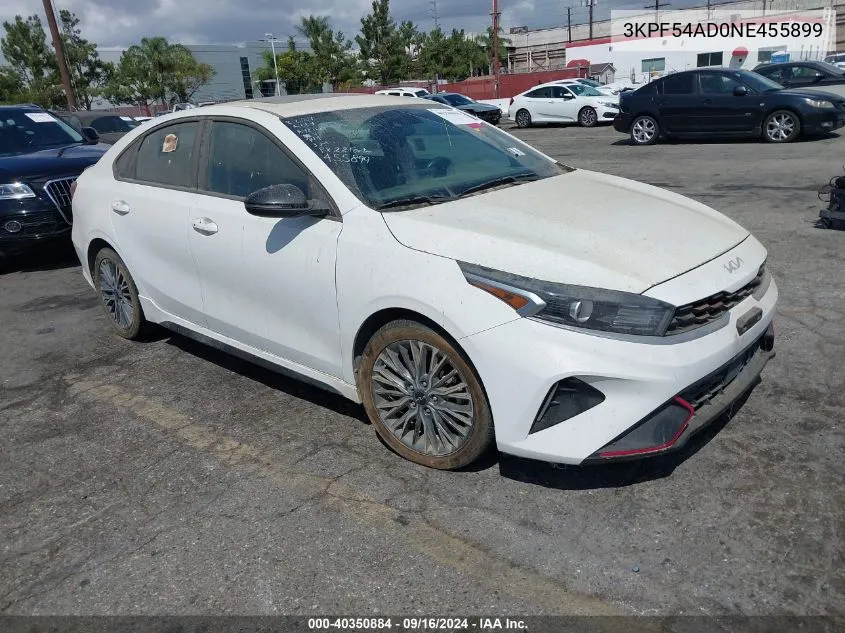 2022 Kia Forte Gt-Line VIN: 3KPF54AD0NE455899 Lot: 40350884