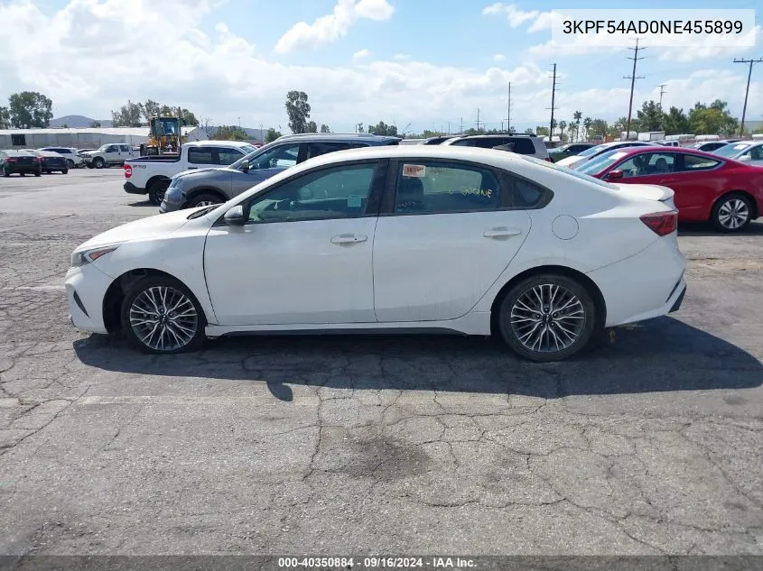 2022 Kia Forte Gt-Line VIN: 3KPF54AD0NE455899 Lot: 40350884