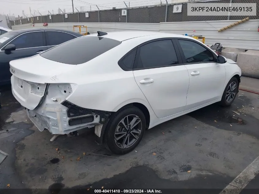 3KPF24AD4NE469135 2022 Kia Forte Lxs