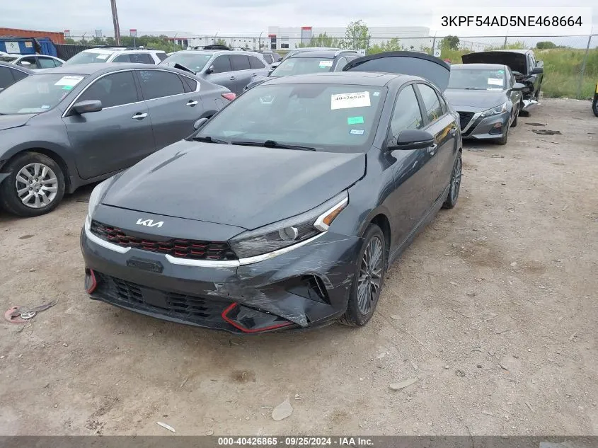 2022 Kia Forte Gt Line VIN: 3KPF54AD5NE468664 Lot: 40426865