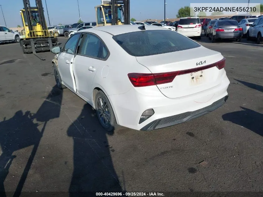 3KPF24AD4NE456210 2022 Kia Forte Lxs