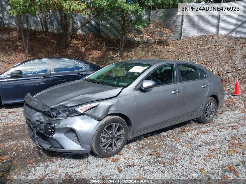 2022 Kia Forte Lxs VIN: 3KPF24AD9NE476923 Lot: 40500264