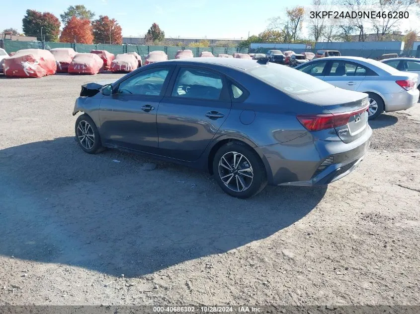 2022 Kia Forte Fe/Lxs VIN: 3KPF24AD9NE466280 Lot: 40686302