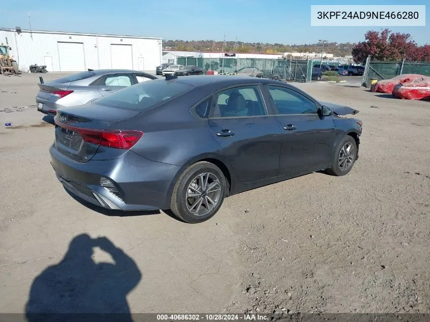 2022 Kia Forte Fe/Lxs VIN: 3KPF24AD9NE466280 Lot: 40686302