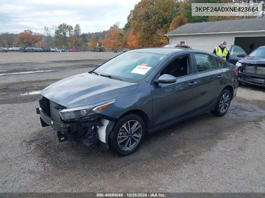 2022 Kia Forte Lxs VIN: 3KPF24ADXNE423664 Lot: 40690049