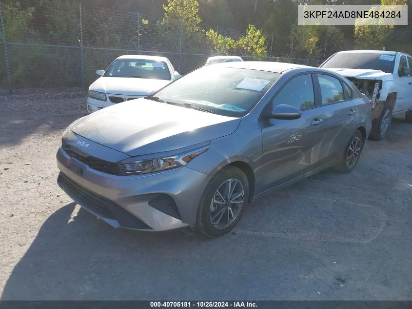 2022 Kia Forte Lxs VIN: 3KPF24AD8NE484284 Lot: 40705181