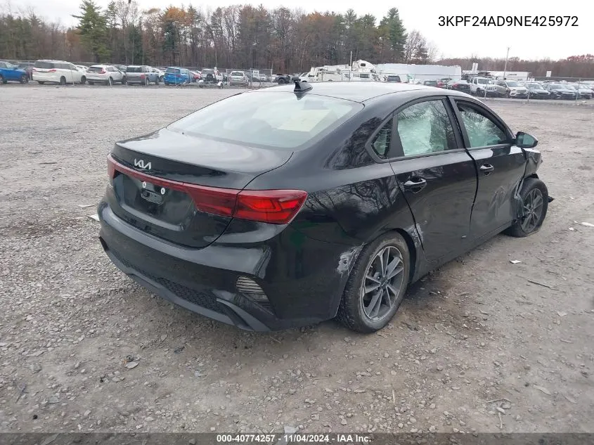 2022 Kia Forte Lxs VIN: 3KPF24AD9NE425972 Lot: 40774257