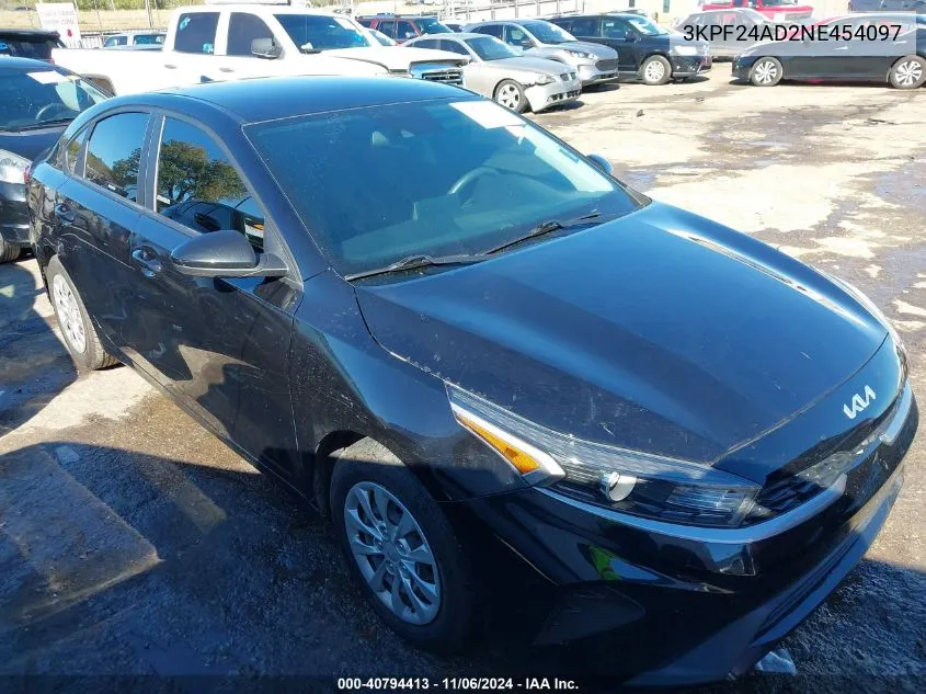 2022 Kia Forte Fe VIN: 3KPF24AD2NE454097 Lot: 40794413