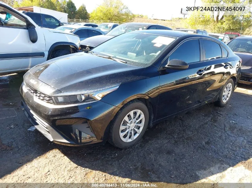 2022 Kia Forte Fe VIN: 3KPF24AD2NE454097 Lot: 40794413