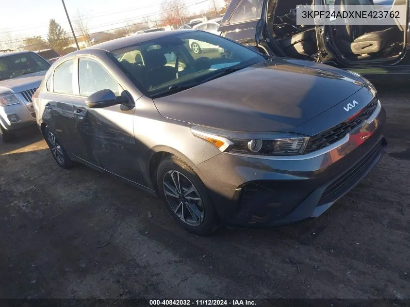 2022 Kia Forte Lxs VIN: 3KPF24ADXNE423762 Lot: 40842032