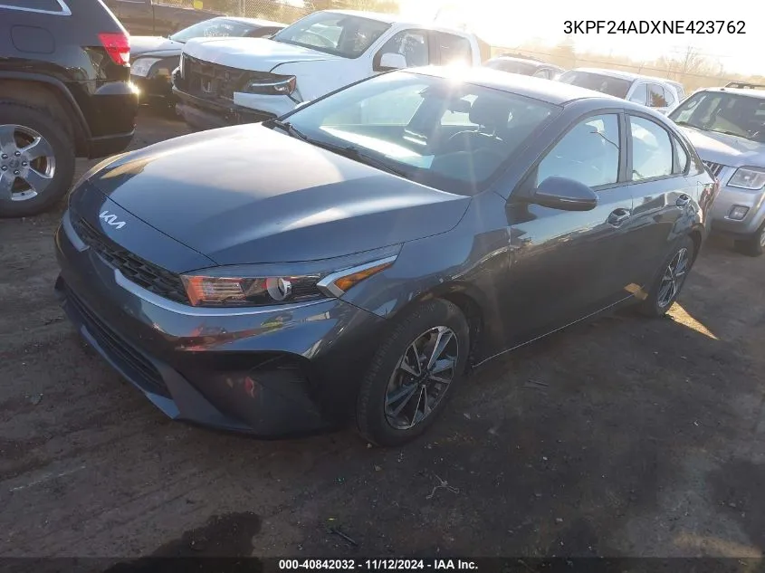 2022 Kia Forte Lxs VIN: 3KPF24ADXNE423762 Lot: 40842032