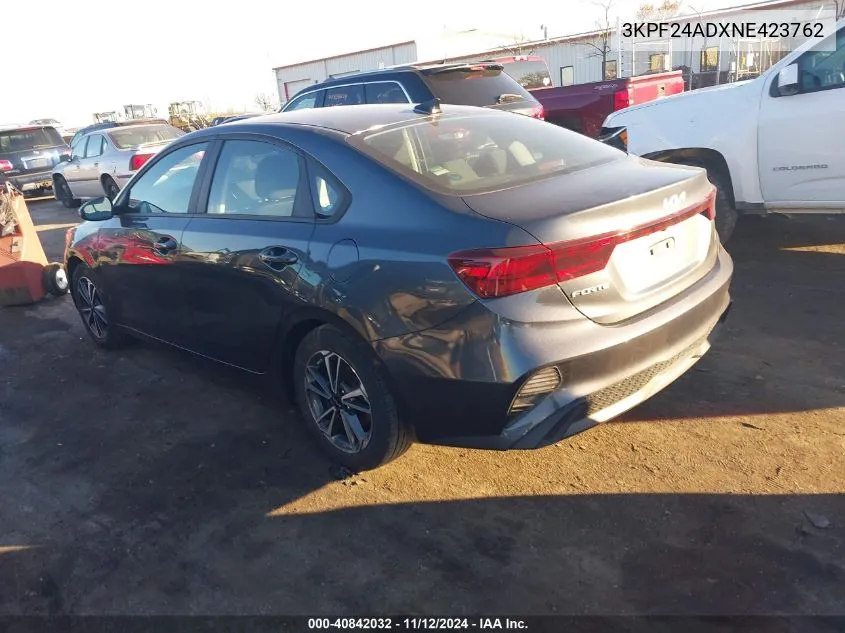 2022 Kia Forte Lxs VIN: 3KPF24ADXNE423762 Lot: 40842032