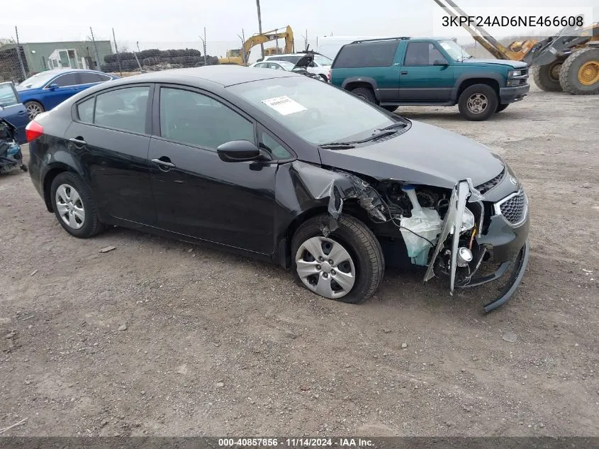 2022 Kia Forte Lxs VIN: 3KPF24AD6NE466608 Lot: 40857856