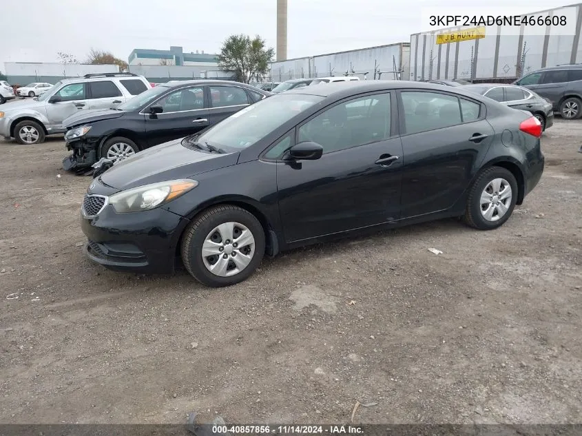 2022 Kia Forte Lxs VIN: 3KPF24AD6NE466608 Lot: 40857856