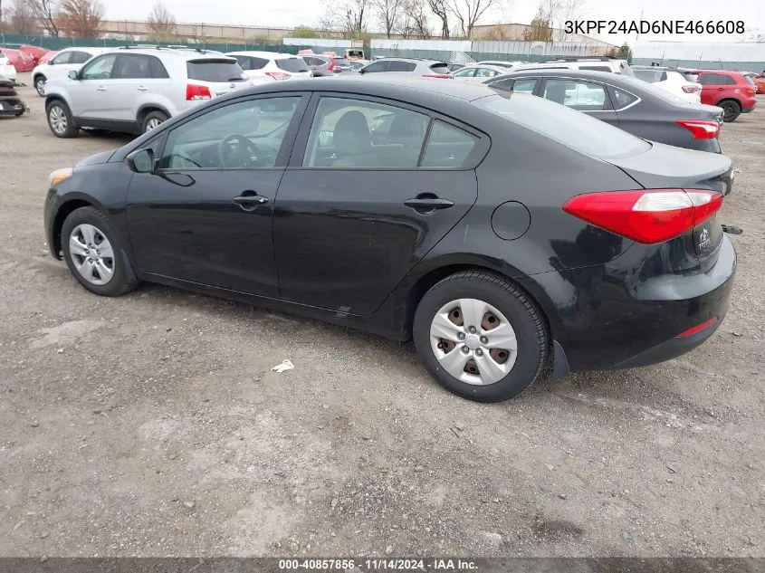 2022 Kia Forte Lxs VIN: 3KPF24AD6NE466608 Lot: 40857856