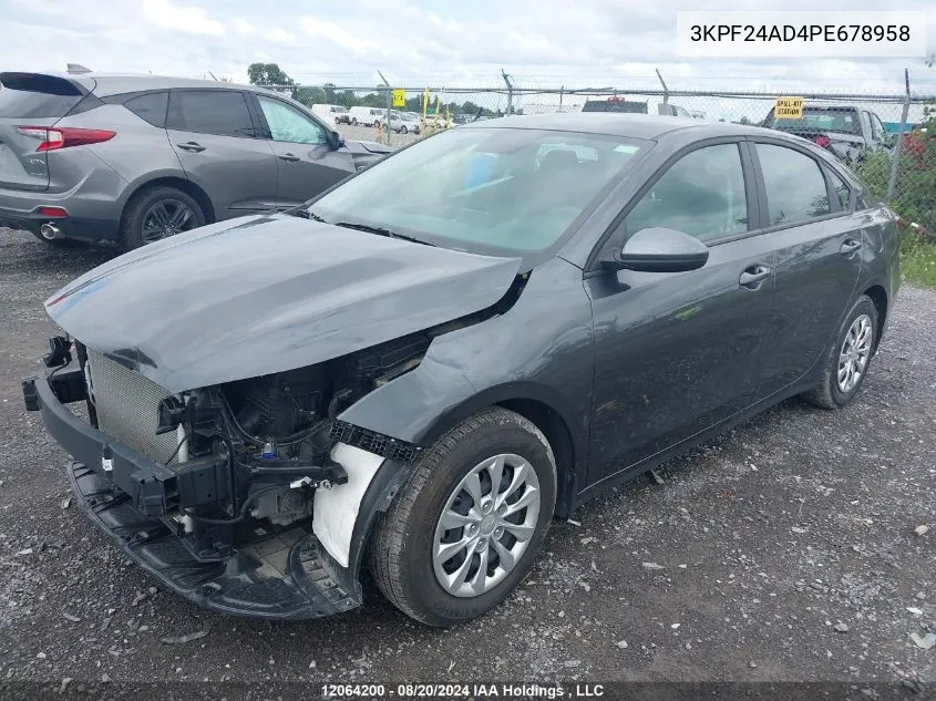 3KPF24AD4PE678958 2023 Kia Forte Lx/Lxs