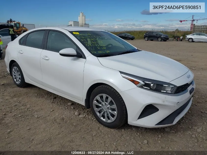 2023 Kia Forte VIN: 3KPF24AD6PE590851 Lot: 12080633