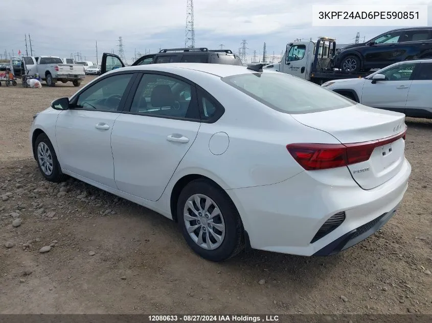 2023 Kia Forte VIN: 3KPF24AD6PE590851 Lot: 12080633