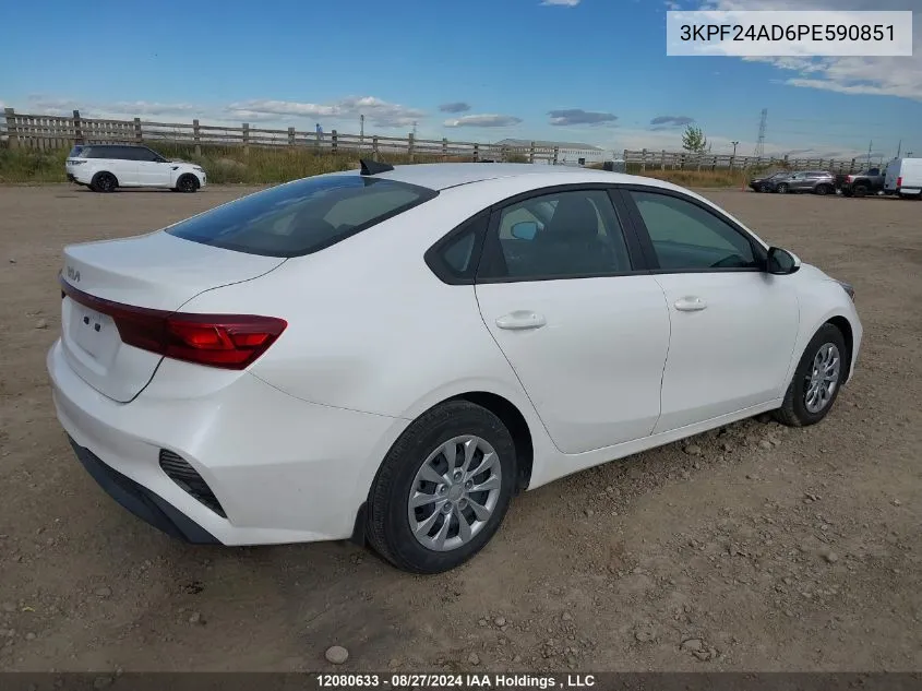 2023 Kia Forte VIN: 3KPF24AD6PE590851 Lot: 12080633