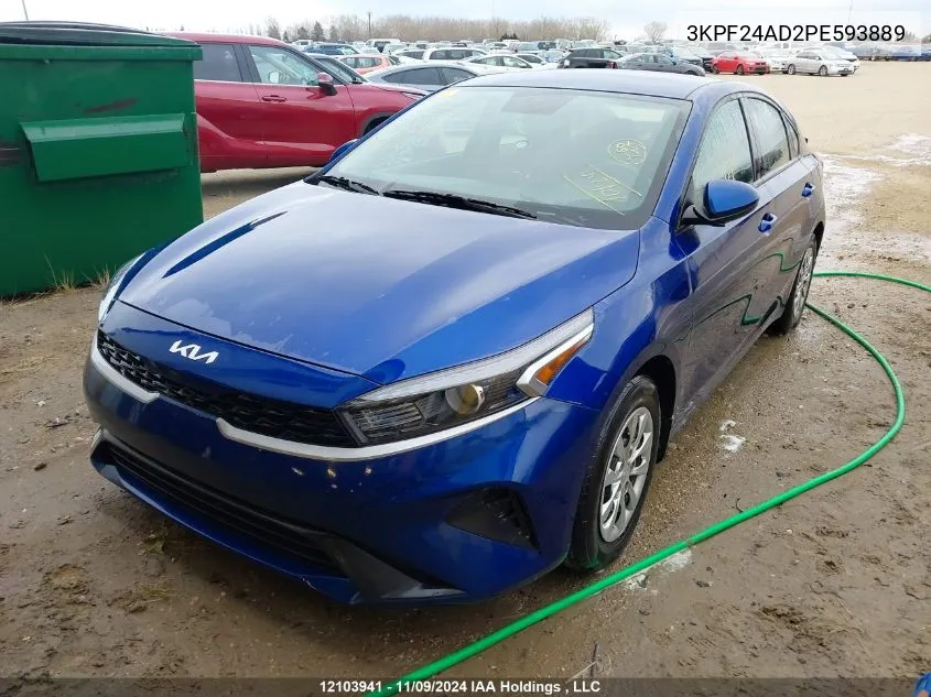 2023 Kia Forte VIN: 3KPF24AD2PE593889 Lot: 12103941