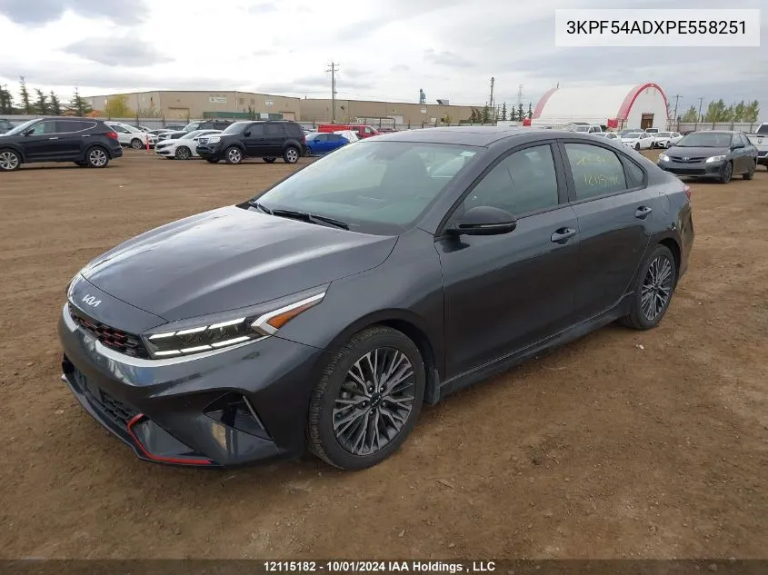 2023 Kia Forte Gt Line VIN: 3KPF54ADXPE558251 Lot: 12115182