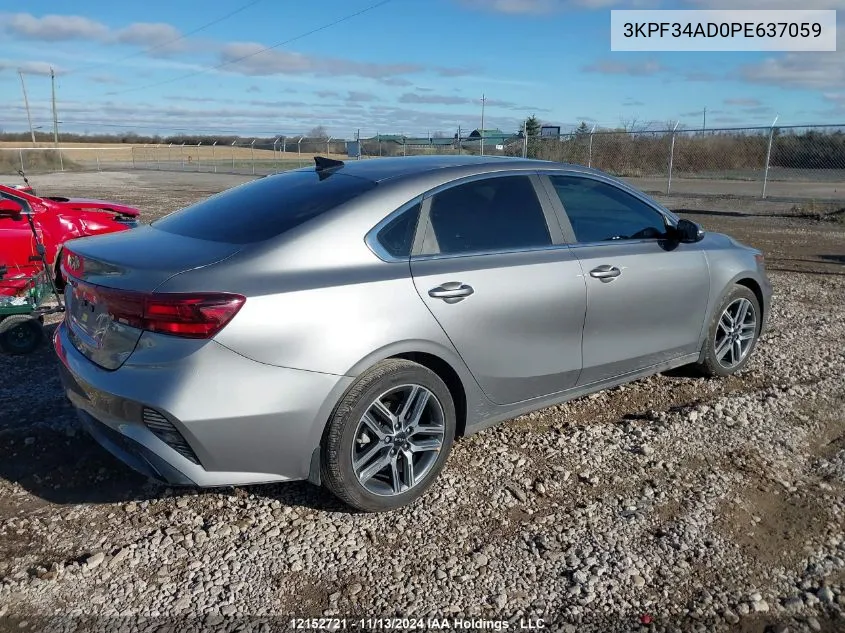 2023 Kia Forte VIN: 3KPF34AD0PE637059 Lot: 12152721