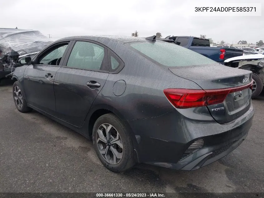 2023 Kia Forte Lxs VIN: 3KPF24AD0PE585371 Lot: 36661330