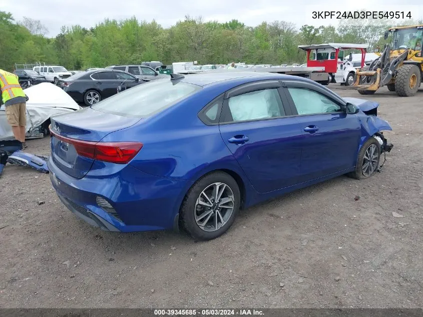 2023 Kia Forte Lxs VIN: 3KPF24AD3PE549514 Lot: 39345685