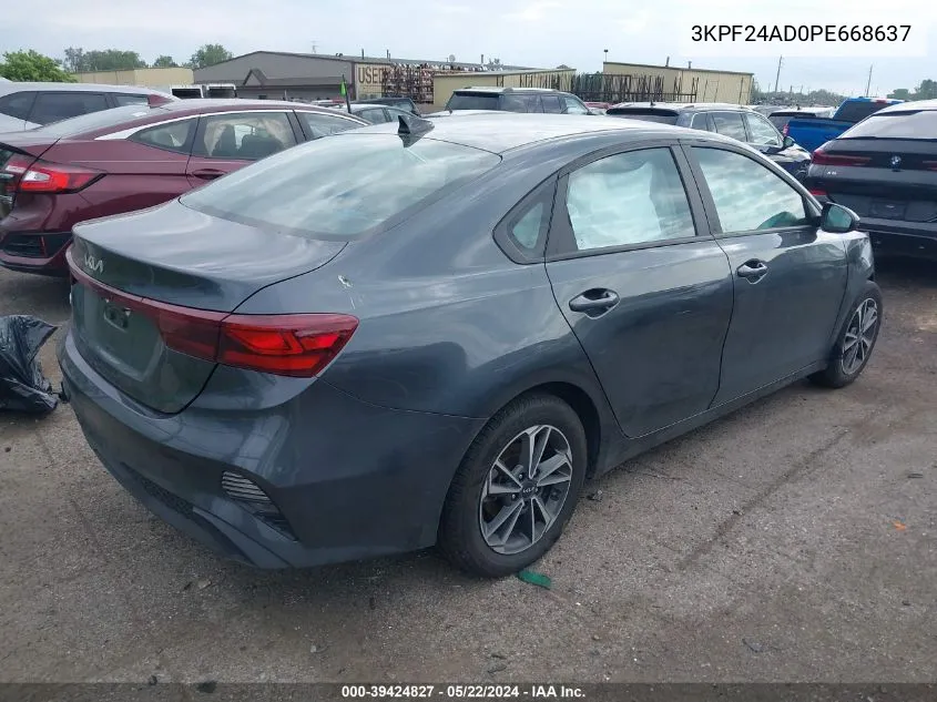 2023 Kia Forte Lxs VIN: 3KPF24AD0PE668637 Lot: 39424827