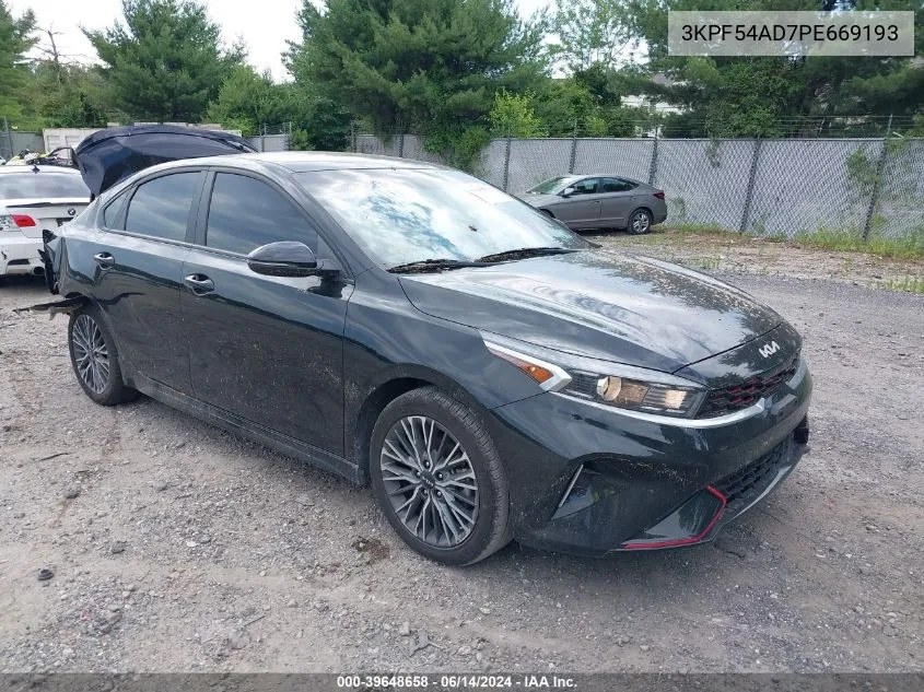 2023 Kia Forte Gt-Line VIN: 3KPF54AD7PE669193 Lot: 39648658