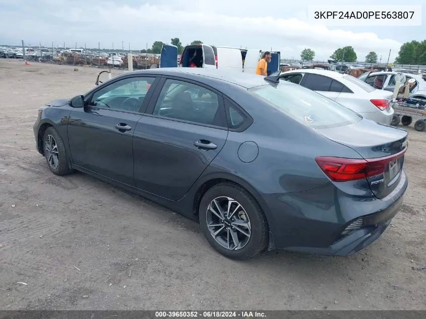 2023 Kia Forte Lxs VIN: 3KPF24AD0PE563807 Lot: 39650352