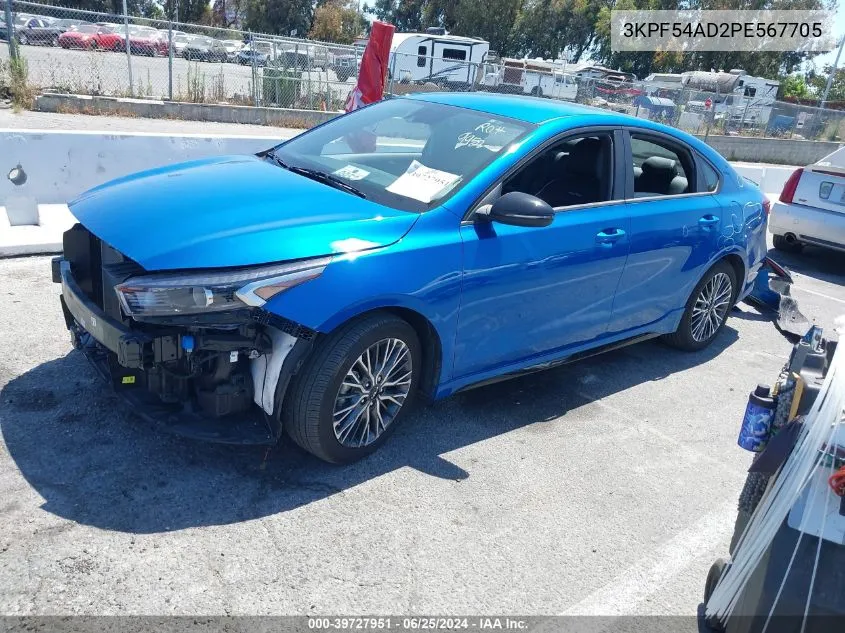 2023 Kia Forte Gt-Line VIN: 3KPF54AD2PE567705 Lot: 39727951