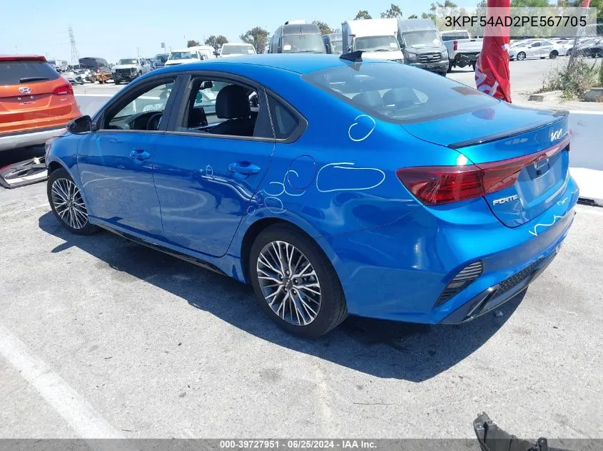 2023 Kia Forte Gt-Line VIN: 3KPF54AD2PE567705 Lot: 39727951