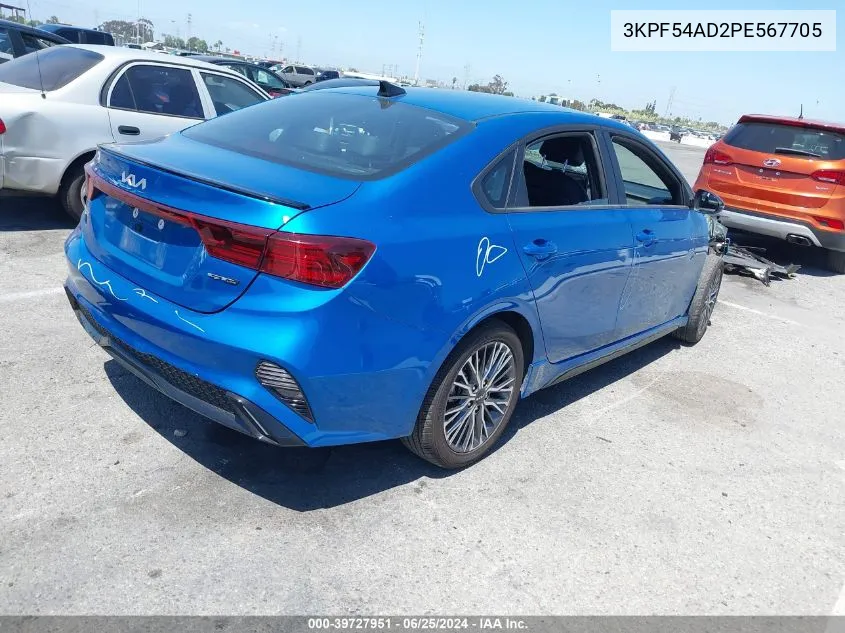 2023 Kia Forte Gt-Line VIN: 3KPF54AD2PE567705 Lot: 39727951