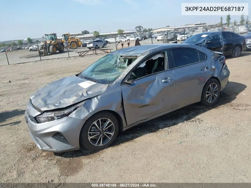 2023 Kia Forte Lxs VIN: 3KPF24AD2PE687187 Lot: 39748188