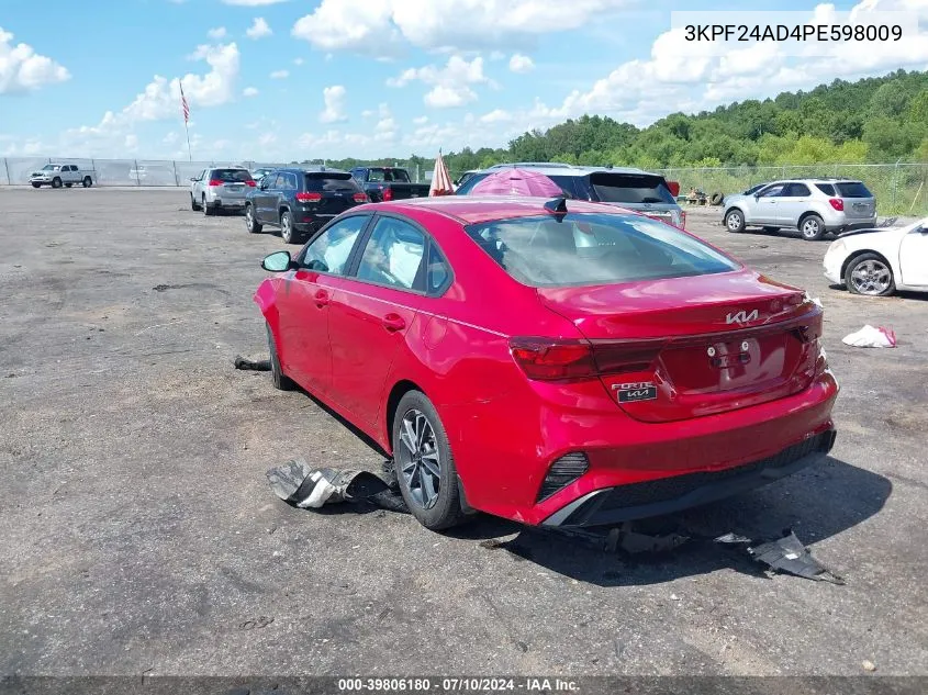 2023 Kia Forte Lxs VIN: 3KPF24AD4PE598009 Lot: 39806180