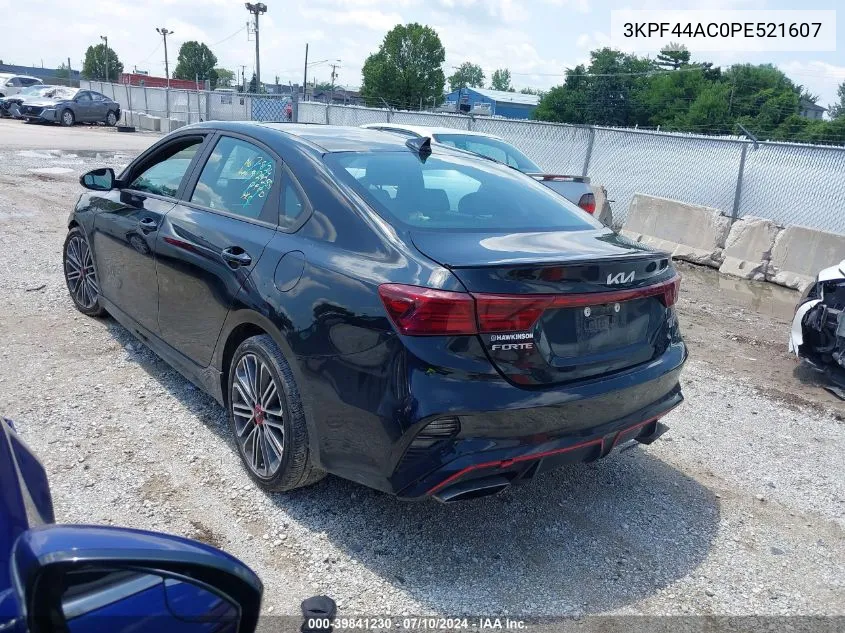 2023 Kia Forte Gt VIN: 3KPF44AC0PE521607 Lot: 39841230