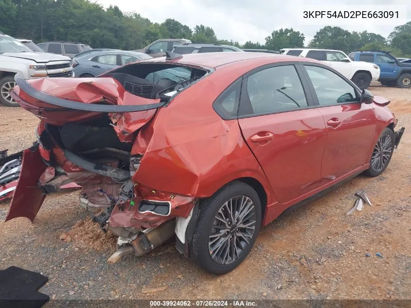 2023 Kia Forte Gt-Line VIN: 3KPF54AD2PE663091 Lot: 39924062