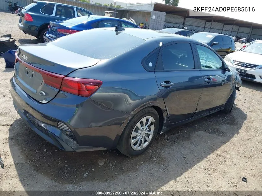 2023 Kia Forte Lx VIN: 3KPF24AD0PE685616 Lot: 39927256