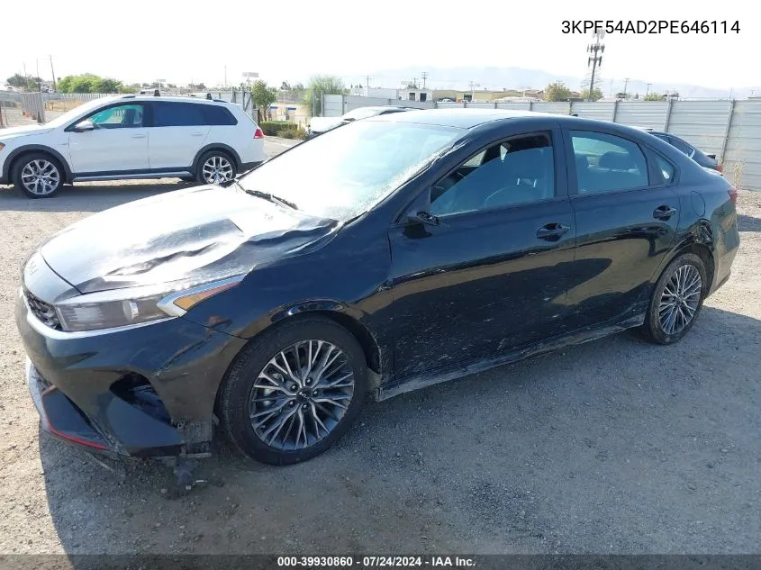 2023 Kia Forte Gt-Line VIN: 3KPF54AD2PE646114 Lot: 39930860