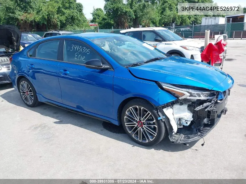 2023 Kia Forte Gt VIN: 3KPF44AC4PE526972 Lot: 39931305