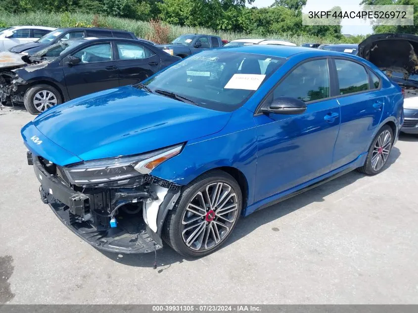 2023 Kia Forte Gt VIN: 3KPF44AC4PE526972 Lot: 39931305